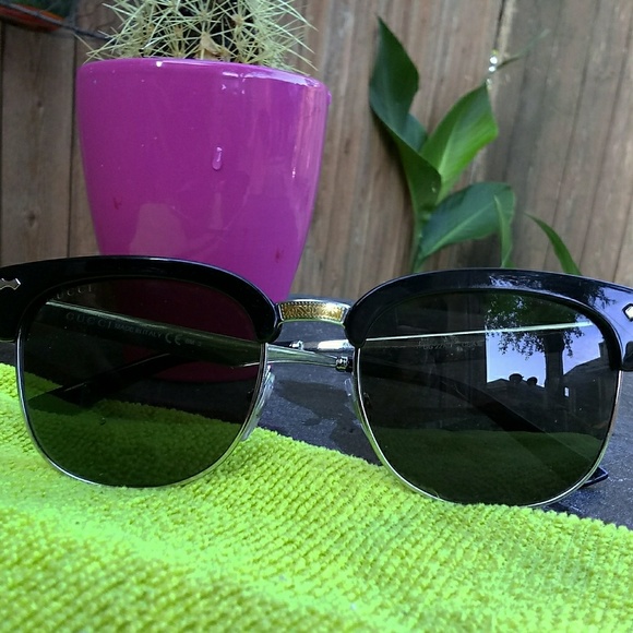 Gucci Palladium Blk and Gold Shades